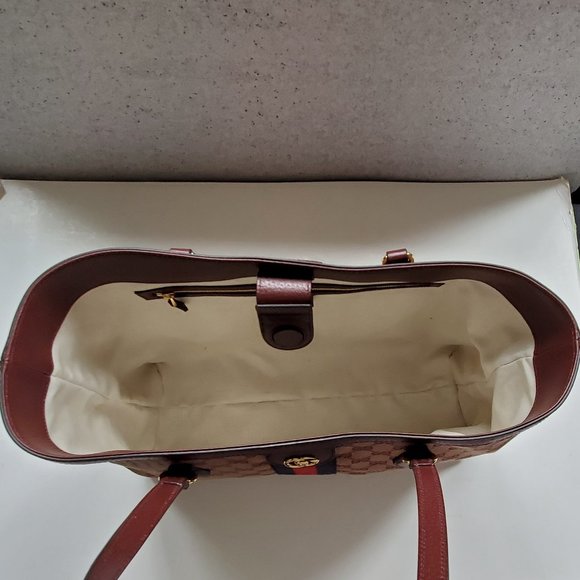 NWT Gucci Ophidia GG canvas web medium tote bag - Picture 9 of 15